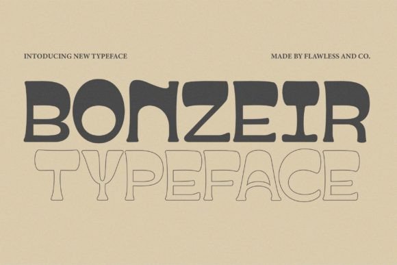 Bonzeir: A Bold Display Font for Modern Editorial Design