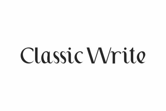 Classic Write: A Handwritten Display Font for Modern Branding