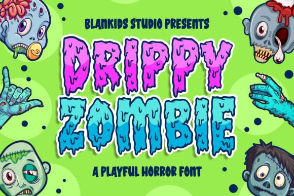 Drippy Zombie Font for Web Design Projects