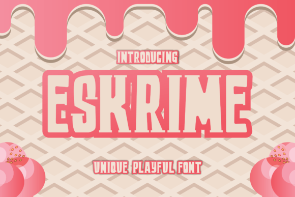 Eskrime Display Font for Handmade Creations