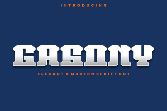 Gasony: A Modern Display Font for Bold Branding