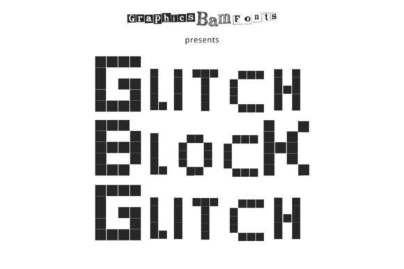 Glitch Block: A Retro-Inspired Display Font for Nostalgic Branding