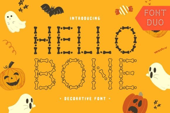 Hello Bone: A Playful Display Font for Editorial Projects