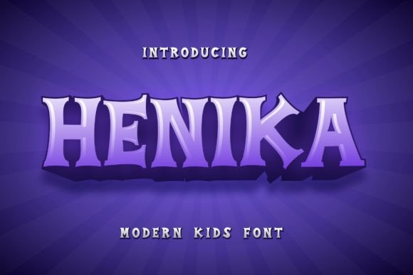 Henika: A Playful Display Font for Vibrant Campaigns
