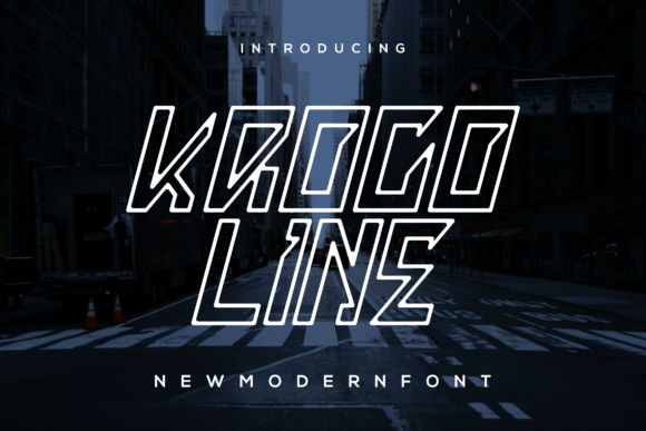 Kroco Line: A Modern Font for Polished Branding