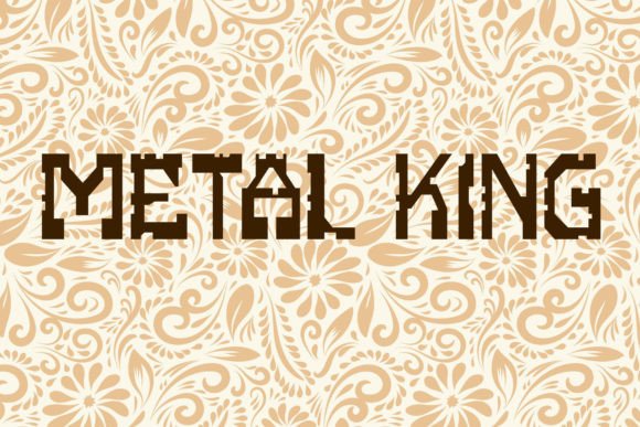 Metal King: A Bold Display Font for Digital Branding