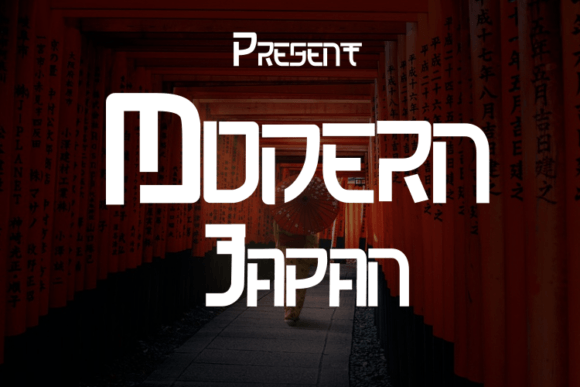Modern Japan: A Display Font for Digital Elegance