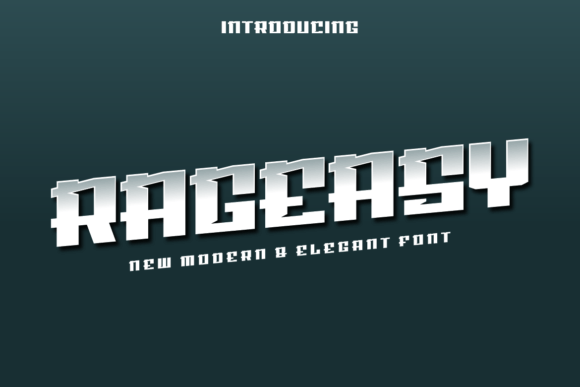 Rageasy: A Modern Display Font for Digital Creativity