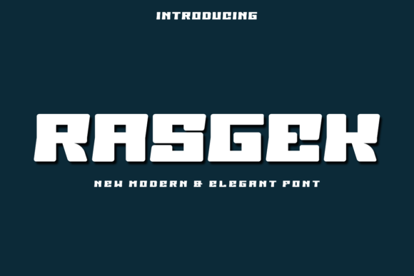 Rasgek: A Modern Display Font for Editorial Design