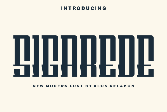Sigarede Font for Modern Web Design
