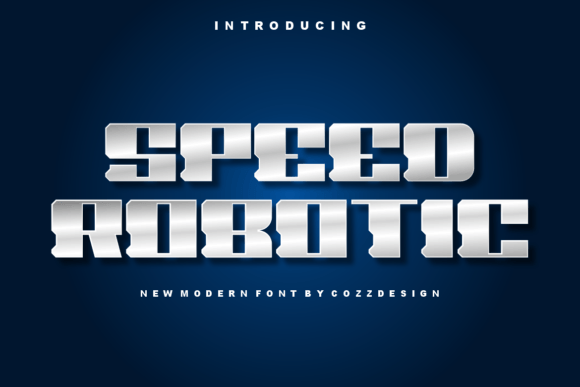 Speed Robotic: A Futuristic Display Font for Editorial Design