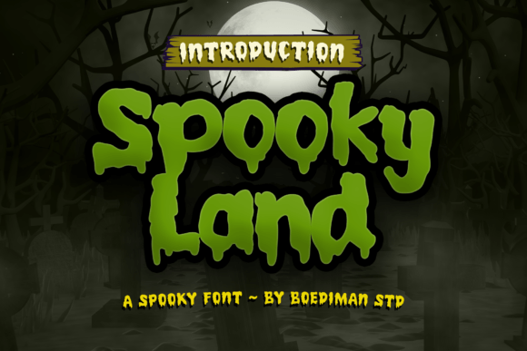 Spooky Land Font for Halloween Branding