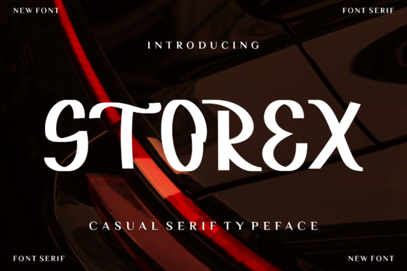 Storex: A Cool Display Font for Your Brand