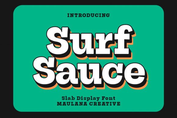Surf Sauce Font for Handmade Creations